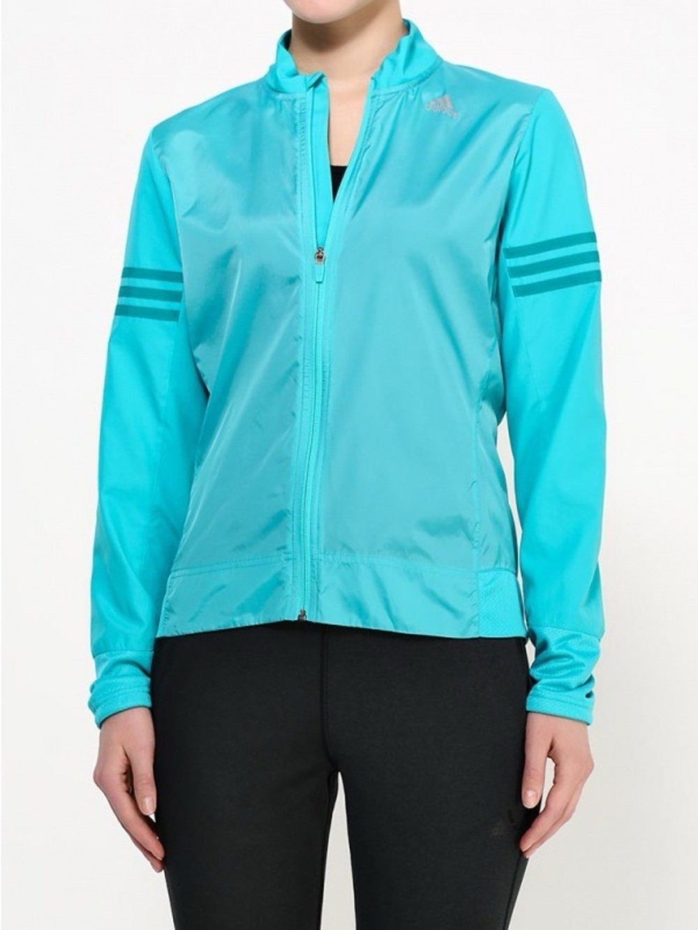 Adidas Women’s Lightweight Jacket Green Size S Very Good Conditions